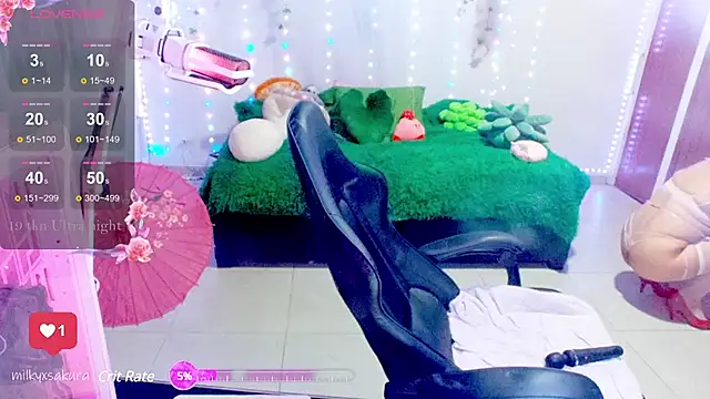 MilkyXSakura online show from February 2, 3:10 am