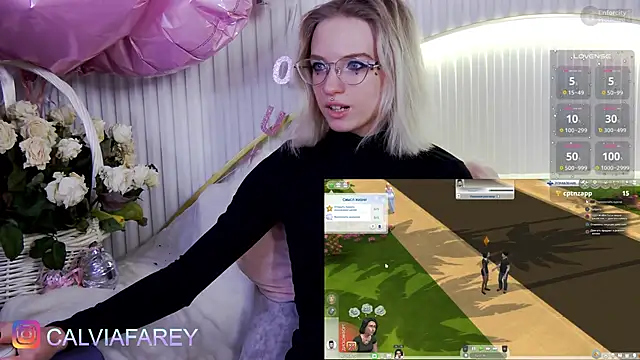 calviafarey online show from February 26, 7:57 pm