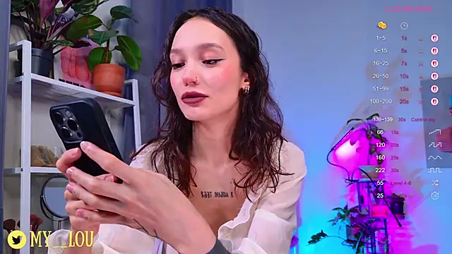 Snapshot of MyLou_ chatting on October 13, 3:12 pm MyLou online show from October 13, 3:12 pm