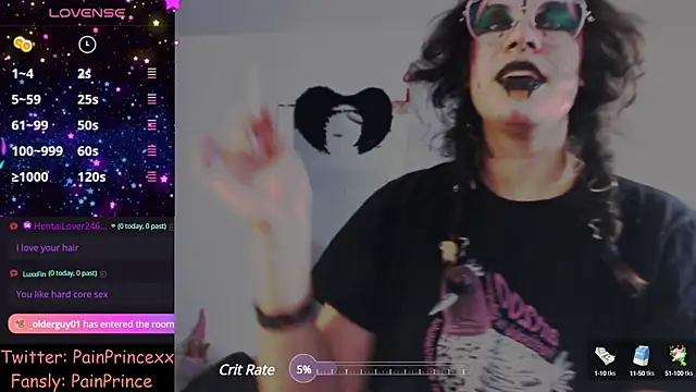 pain princee online show from January 15, 11:51 pm