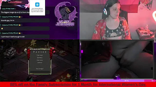 Snapshot of Rae-Suon chatting on March 11, 4:21 am Rae-Suon online show from March 11, 4:21 am