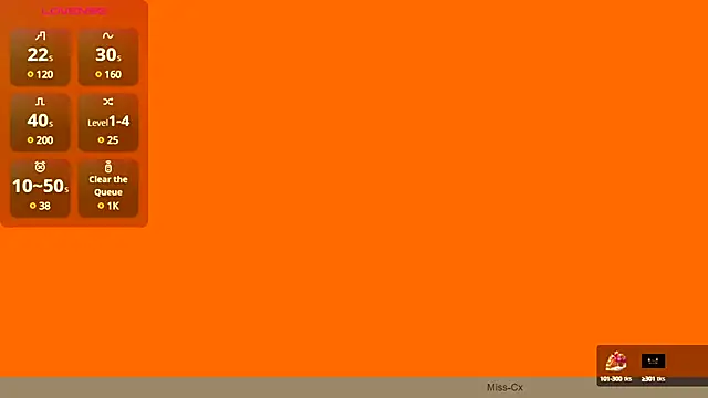 Miss-Cx online show from February 9, 7:09 pm