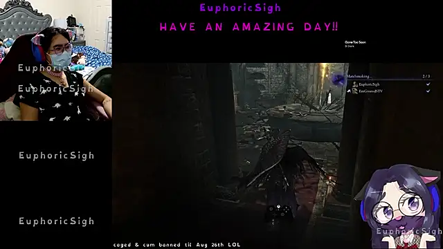 Snapshot of EuphoricSigh chatting on June 30, 8:43 pm EuphoricSigh online show from June 30, 8:43 pm