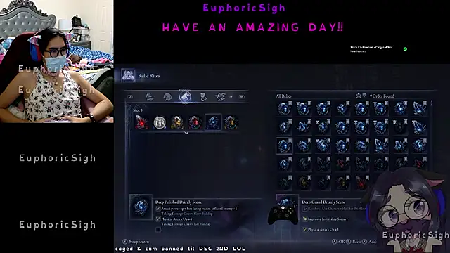 Snapshot of EuphoricSigh chatting on July 22, 5:49 pm EuphoricSigh online show from July 22, 5:49 pm