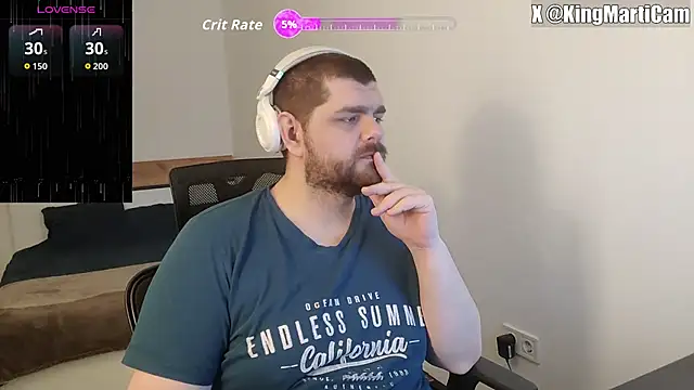 Snapshot of KingMarti chatting on March 29, 5:07 am KingMarti online show from March 29, 5:07 am