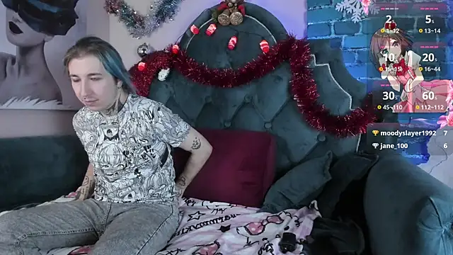 Snapshot of Milten-Trish chatting on December 21, 12:20 am Milten-Trish online show from December 21, 12:20 am