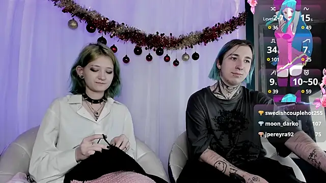 Snapshot of Milten-Trish chatting on January 4, 12:48 am Milten-Trish online show from January 4, 12:48 am