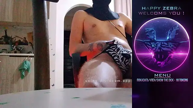 Snapshot of HappyZebra13 chatting on December 12, 8:32 pm HappyZebra13 online show from December 12, 8:32 pm