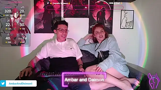 Ambar and daimon  online show from September 12, 4:40 pm