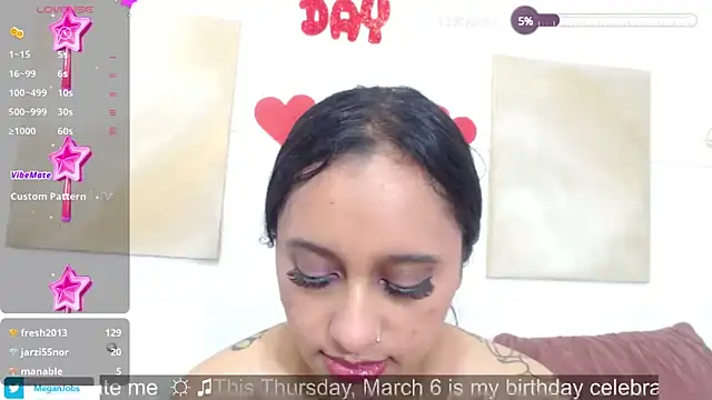 Snapshot of meganjobss chatting on March 4, 6:50 pm meganjobss online show from March 4, 6:50 pm