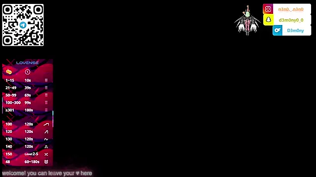 d3m0ny0 0 online show from January 16, 4:55 pm