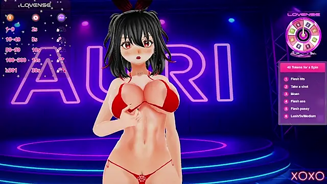 Snapshot of Auri_Hikaru chatting on October 10, 7:02 pm Auri Hikaru online show from October 10, 7:02 pm