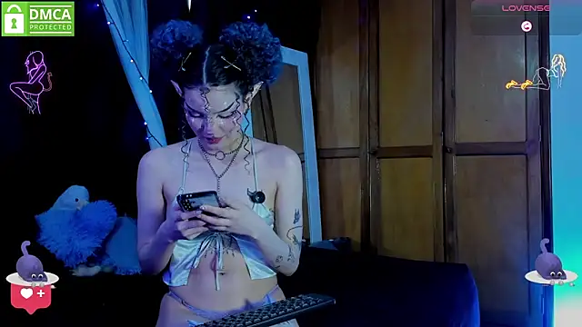 Bluedarkelf888 online show from January 13, 9:53 pm