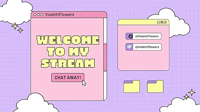 violetttflowers online show from March 21, 5:05 pm
