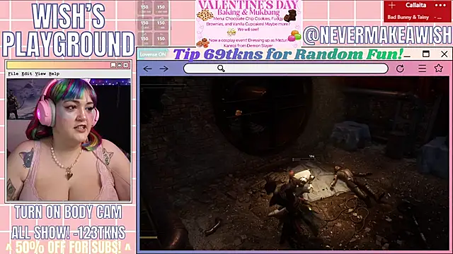 nevermakeawish online show from February 18, 5:14 am