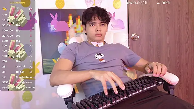 an drew18 online show from April 5, 1:30 pm