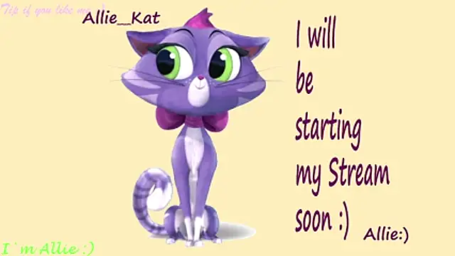 Snapshot of Allie_Kat chatting on March 14, 2:55 pm Allie Kat online show from March 14, 2:55 pm