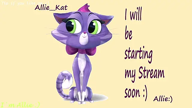 Allie Kat online show from August 2, 1:31 pm