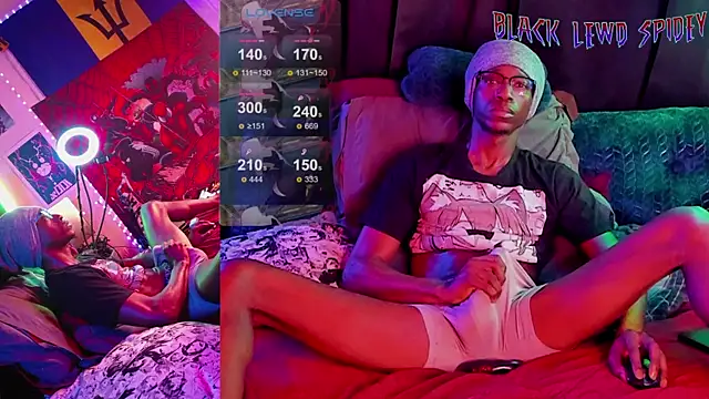Snapshot of BlackLewdSpidey chatting on February 2, 5:26 pm BlackLewdSpidey online show from February 2, 5:26 pm