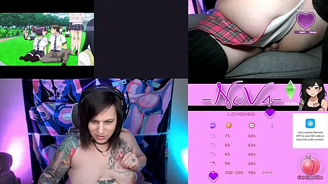 Snapshot of -N0V4- chatting on February 7, 2:15 am -N0V4- online show from February 7, 2:15 am