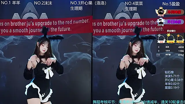 Snapshot of __AOA__ chatting on February 9, 8:02 pm AOA online show from February 9, 8:02 pm