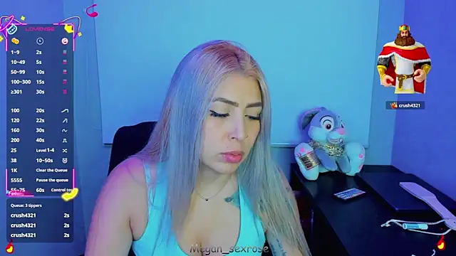 Megan sexrosse online show from March 17, 4:39 am