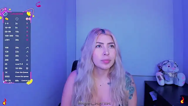 Megan sexrosse online show from April 7, 4:24 am