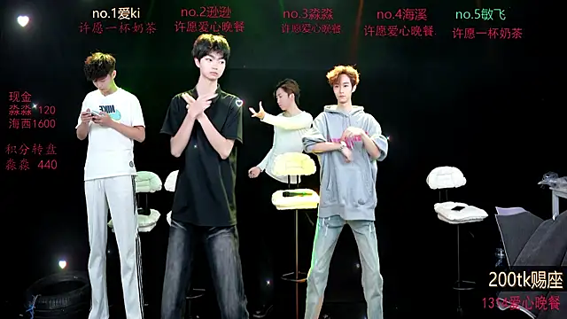 Snapshot of BB-520 chatting on April 15, 5:03 am BB-520 online show from April 15, 5:03 am