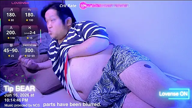 ChubbyBEAR039 online show from June 16, 1:14 pm