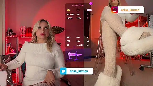 Erika Kirman online show from February 12, 7:24 pm