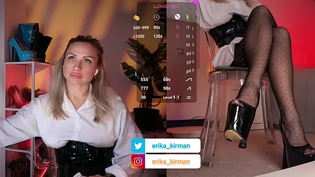 Erika Kirman online show from March 26, 1:17 pm