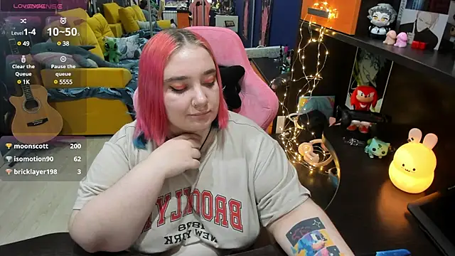 Snapshot of Softie_Sofy chatting on February 6, 9:22 am Softie Sofy online show from February 6, 9:22 am