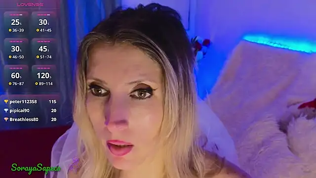 SorayaSapeca online show from February 25, 1:39 pm