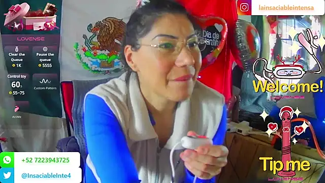 LaInsaciableIntensa online show from February 15, 8:11 pm