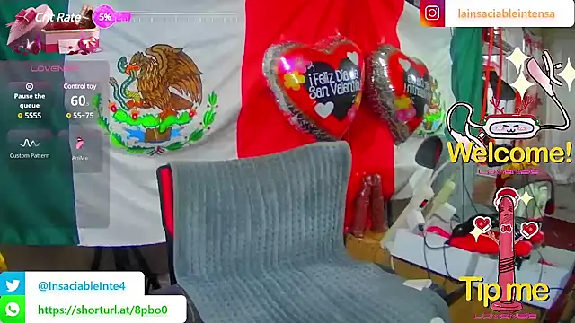 LaInsaciableIntensa online show from February 22, 1:35 pm