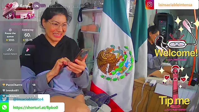 LaInsaciableIntensa online show from February 26, 12:58 pm