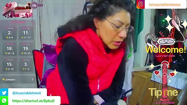 LaInsaciableIntensa online show from February 27, 1:17 pm