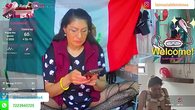 LaInsaciableIntensa online show from March 14, 12:32 am