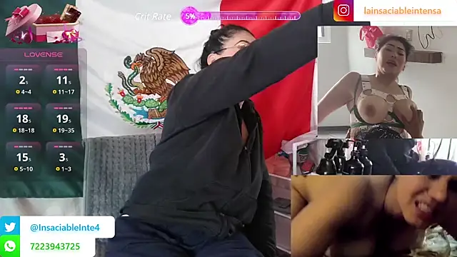 LaInsaciableIntensa online show from March 16, 5:28 pm