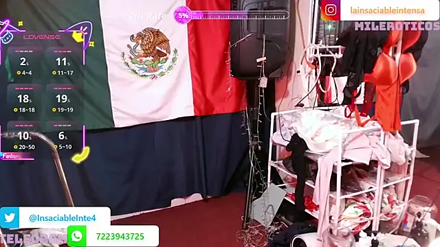 LaInsaciableIntensa online show from February 14, 2:19 am