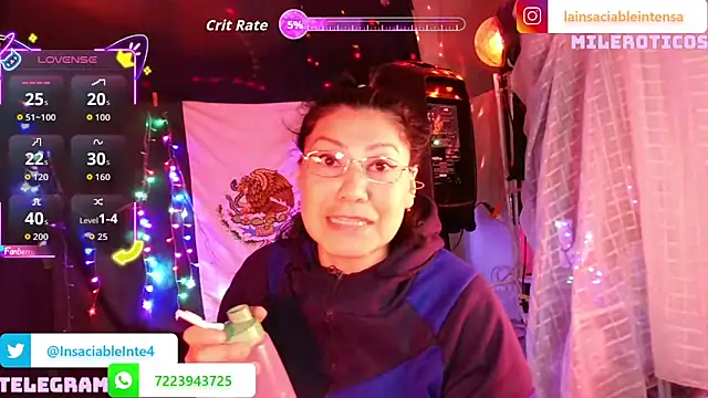 LaInsaciableIntensa online show from March 30, 2:34 am