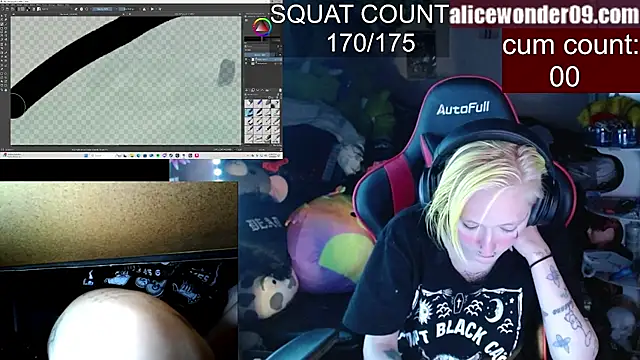 alicewonder09 online show from February 9, 4:14 am