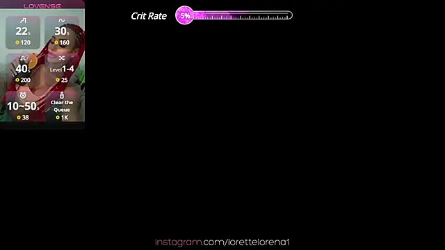 Lorettelorena online show from March 1, 8:10 pm