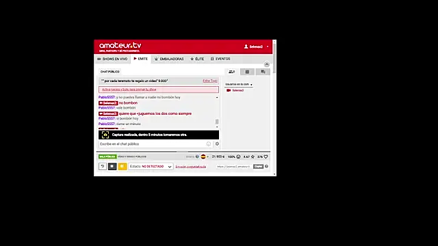 Snapshot of selenax2023 chatting on March 12, 1:25 am selenax2023 online show from March 12, 1:25 am