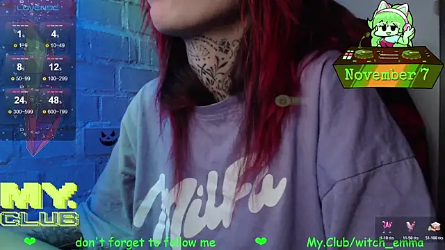 Witch Emma online show from November 7, 10:26 am