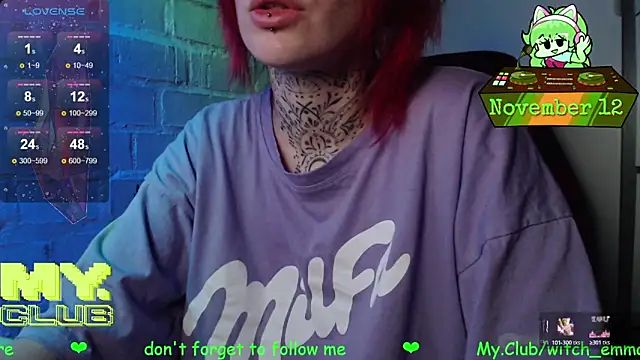 Witch Emma online show from November 12, 7:24 pm