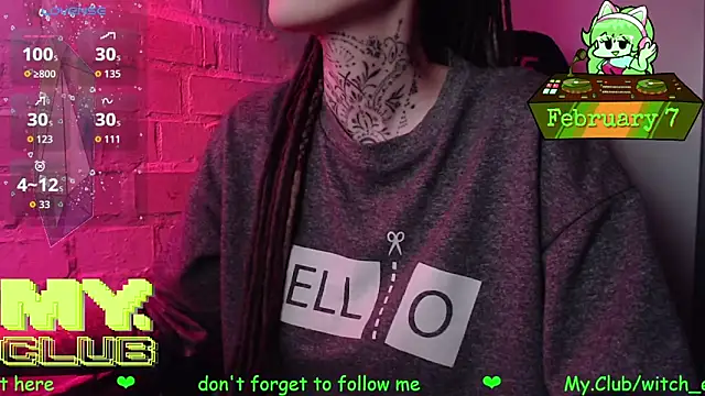 Witch Emma online show from February 7, 7:06 pm