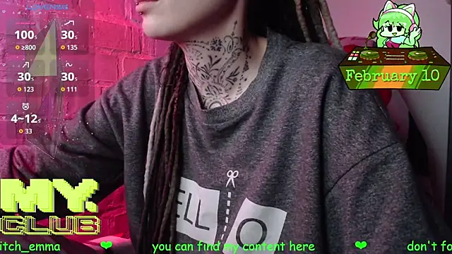 Witch Emma online show from February 10, 8:07 am