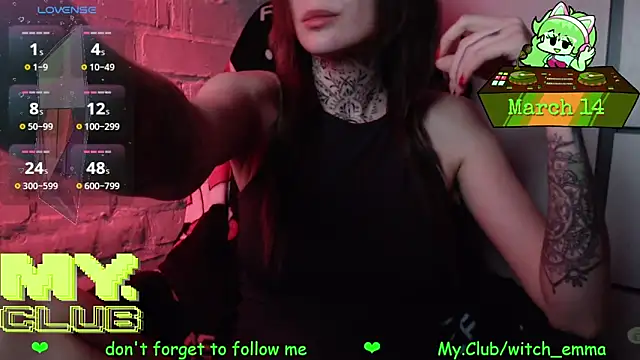 Witch Emma online show from March 14, 8:36 pm