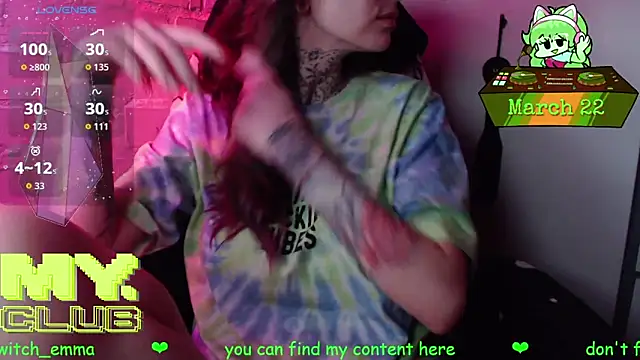 Witch Emma online show from March 22, 9:56 am